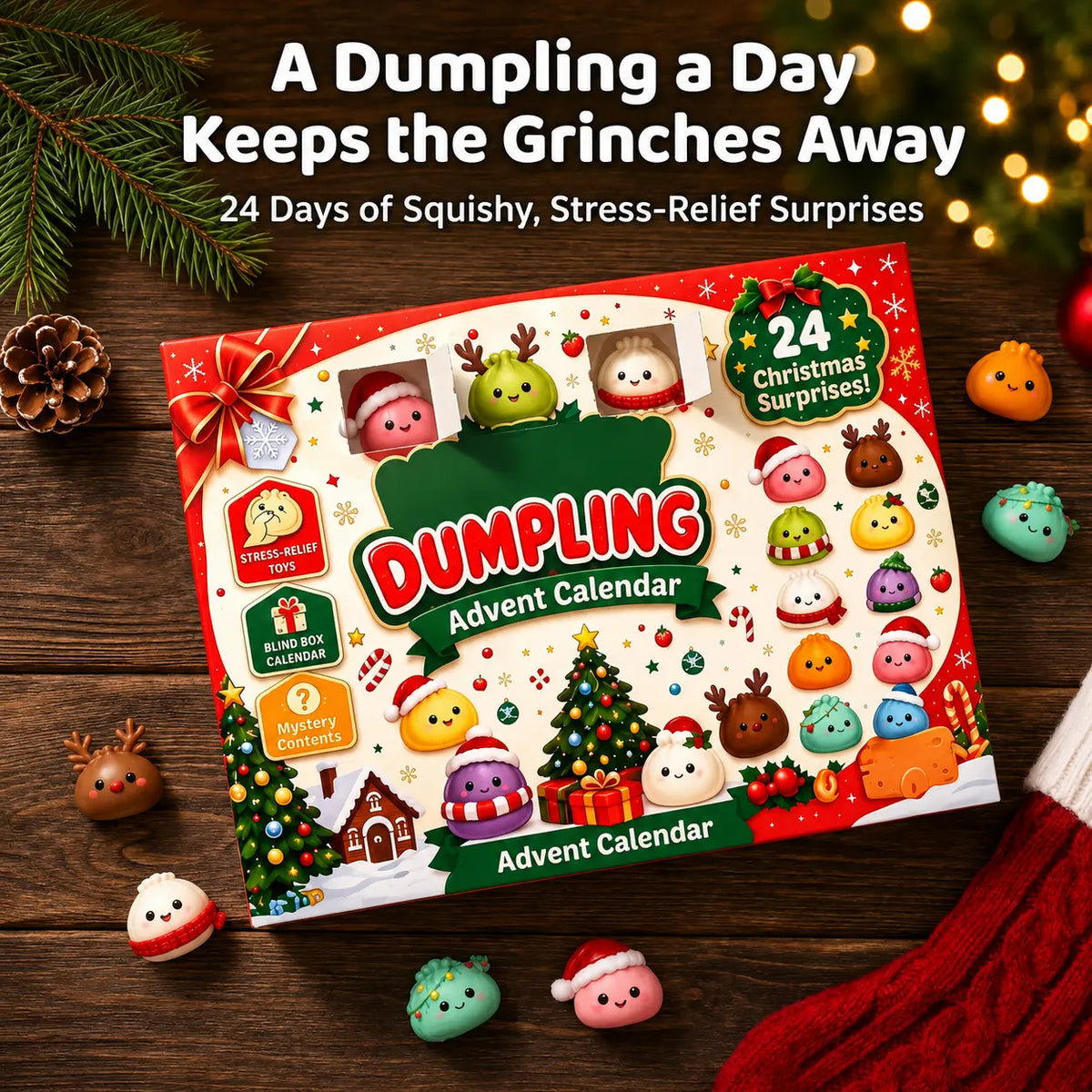 Dumpling Squishy Advent Calendar - Image 1